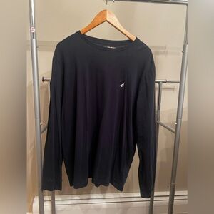 Nautica Navy Blue Long Sleeve T-Shirt size XL Great Condition